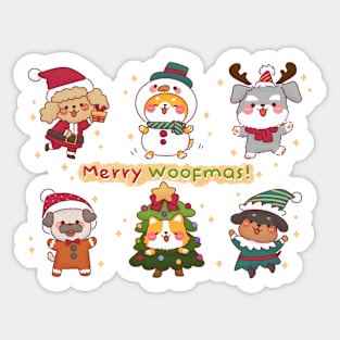 Merry Woofmas! Sticker